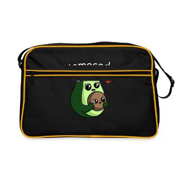 Conception Mamacado pour les futurs parents et les mères avec - Sac Retro - noir/or - Devant