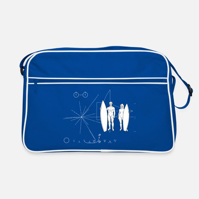 Surfboarder Pionierplatte Retro Tasche