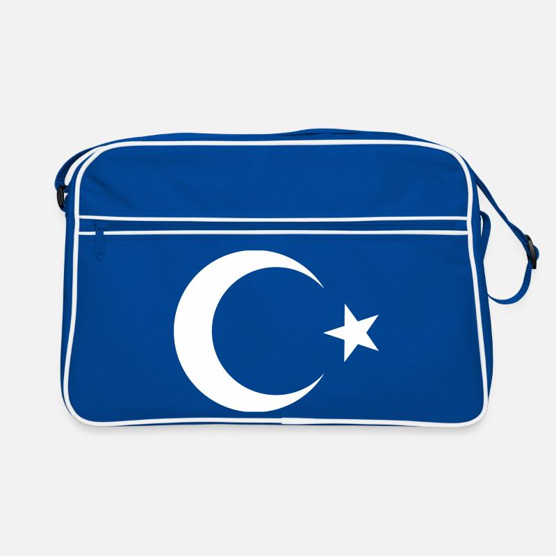 Turkish flag black Retro Bag