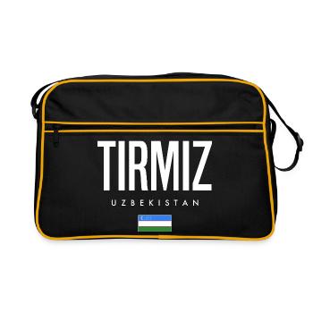 Tirmiz Ouzbékistan - Sac Retro - noir/or - Devant