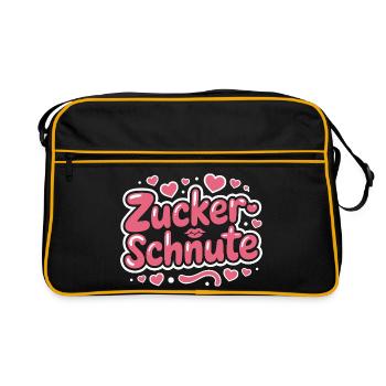 Museau sucré Dent sucrée Chocolat Sucre Museau - Sac Retro - noir/or - Devant