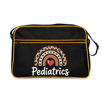 Pediatrics Rainbow Heart - Retro Bag - black/gold - Front