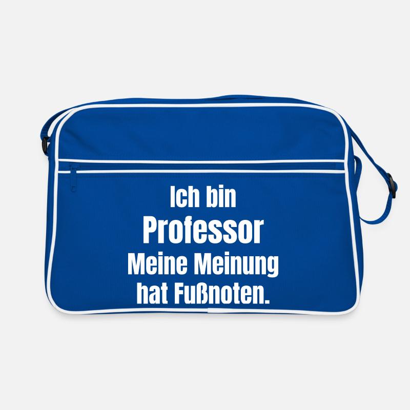 Ich bin Professor Meine Meinung Retro Tasche
