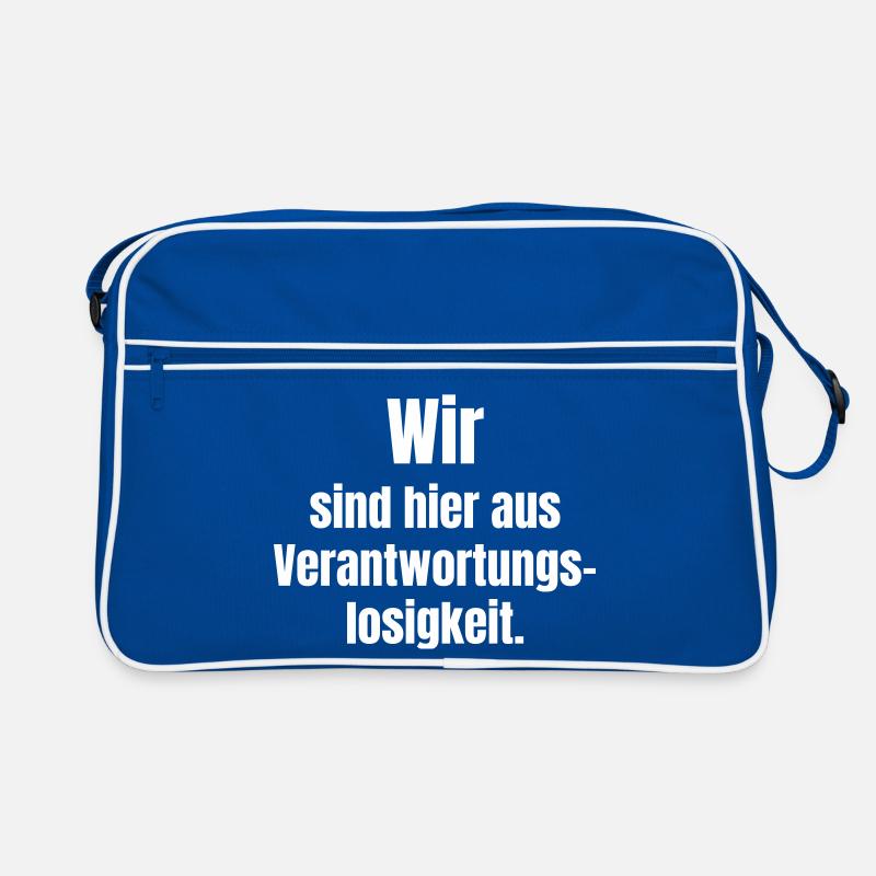 Irresponsibility Shirt Statement Retro Bag