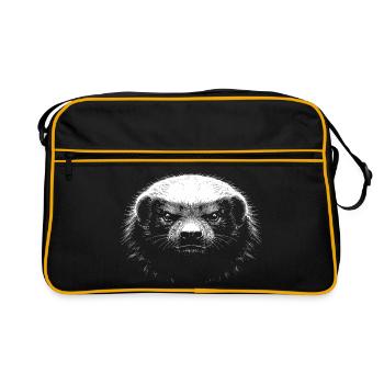 Honey badger - Retro Bag - black/gold - Front