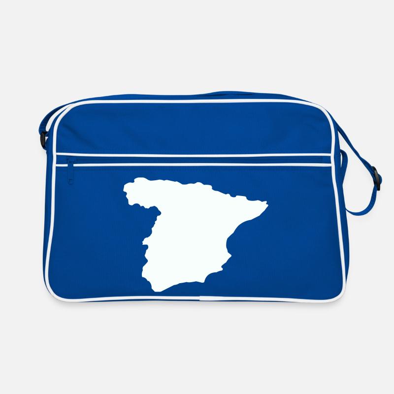 Spain Maps Silhouette Design Retro Bag