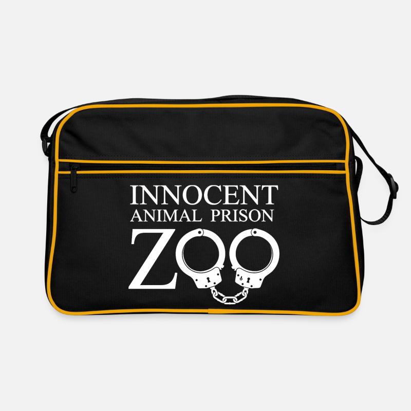 Unschuldiger Zoo Gefangenschaft Retro Tasche
