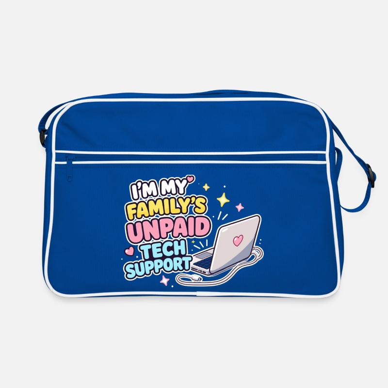 Family Tech Support Unpaid Retro Bag