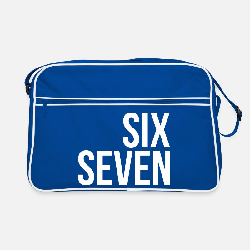 67 texte « six sept » Sac Retro