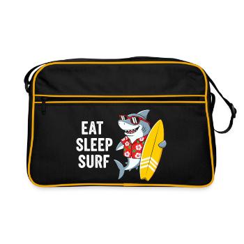 Mange Dors Requin de Surf - Sac Retro - noir/or - Devant