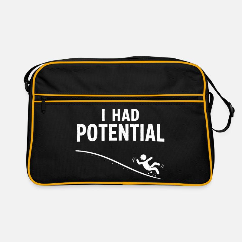J’avais du potentiel – humour de diapositives Sac Retro