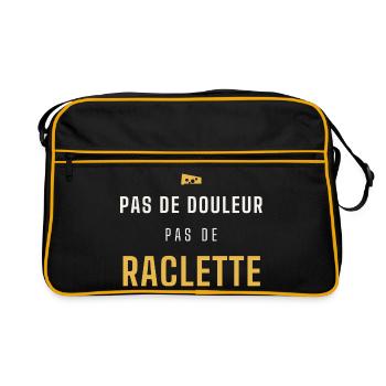 Pas de douleur pas de raclette - Sac Retro - noir/or - Devant