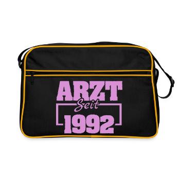 199 - Retro Tasche - Schwarz/Gold - Vorne