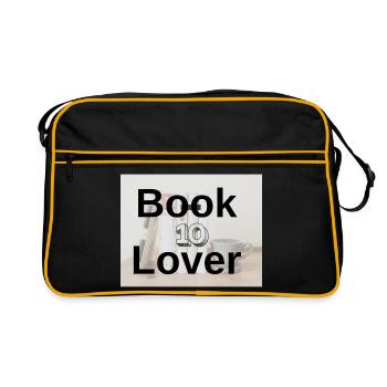 Typographie en Audace pour les Amateurs de Livres - Sac Retro - noir/or - Devant