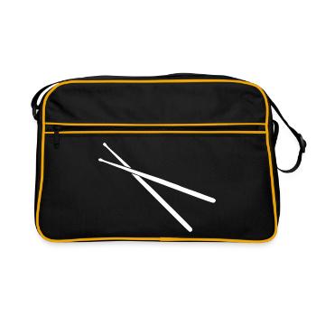 Drum Sticks - Batterie - Batterie - Sac Retro - noir/or - Devant