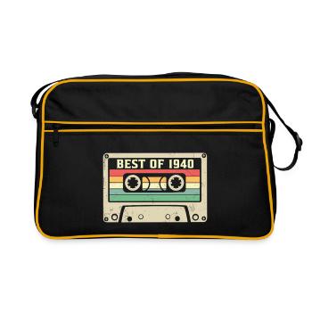 Best of 1940 Retro 85 Years Old 85th Birthday - Retro Bag - black/gold - Front