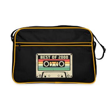 Best of 2000 Retro 25 Years Old 25th Birthday - Retro Bag - black/gold - Front