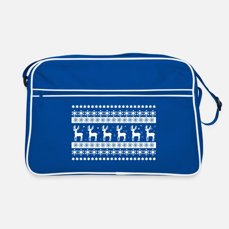 Reindeer pattern Retro Bag