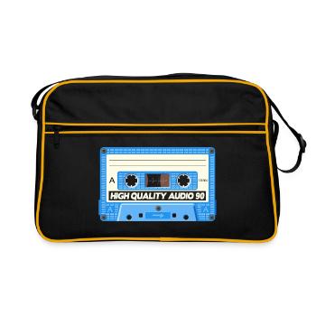 cassette - Sac Retro - noir/or - Devant