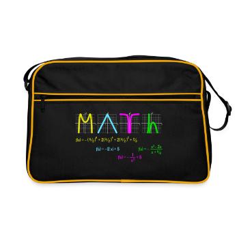 Math with Functions colored - Retro Bag - black/gold - Front