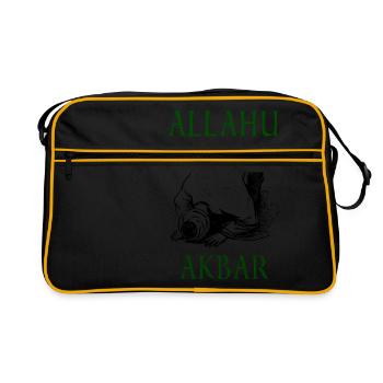 FIERS MUSULMAN - Sac Retro - noir/or - Devant