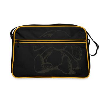Lonely - Retro Bag - black/gold - Front