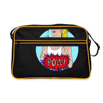 Pow ! - Sac Retro - noir/or - Devant