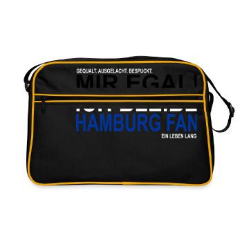 Design torturé Hambourg Fan ... - Sac Retro - noir/or - Devant