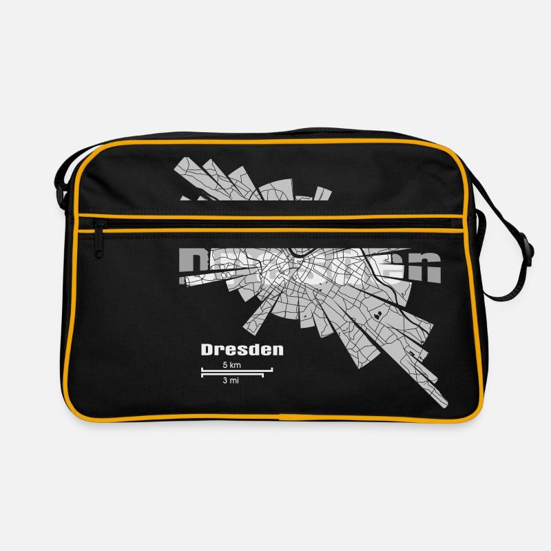 Dresden Karte Retro Tasche