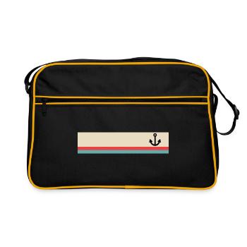 Anchor maritime - Retro Bag - black/gold - Front