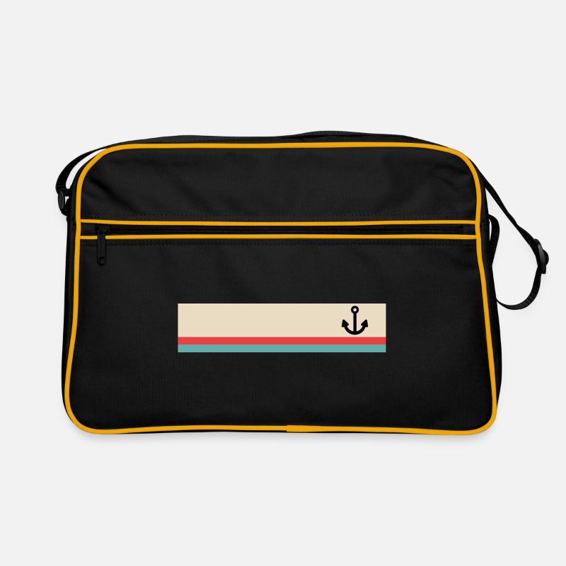 Anchor maritime - Retro Bag - black/gold