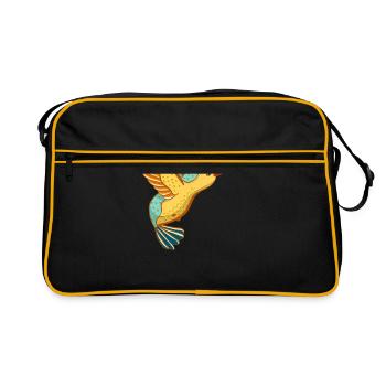 Hummingbird - Retro Bag - black/gold - Front