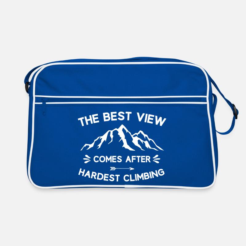 Montagnes - La meilleure vue vient après les ascensions les plus difficiles Sac Retro