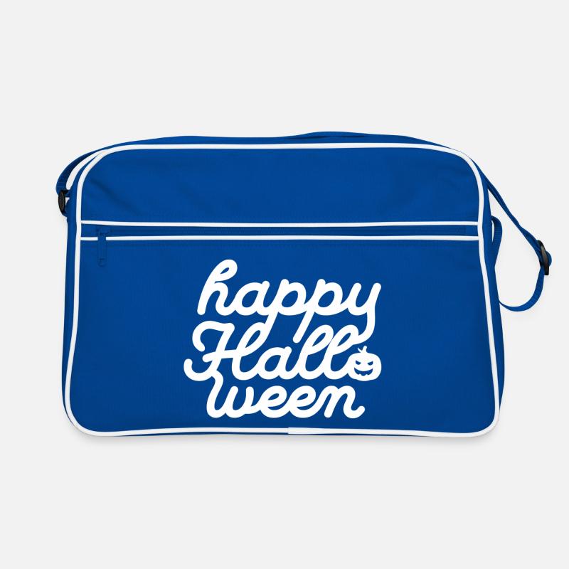 Conception de typographie festive sur le thème d’Halloween Sac Retro