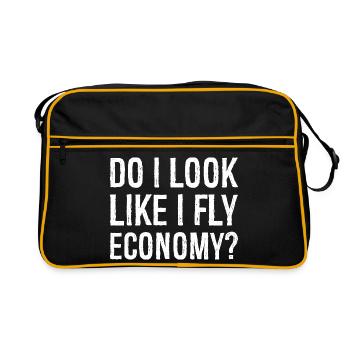 do I look like I fly economy - Retro Bag - black/gold - Front