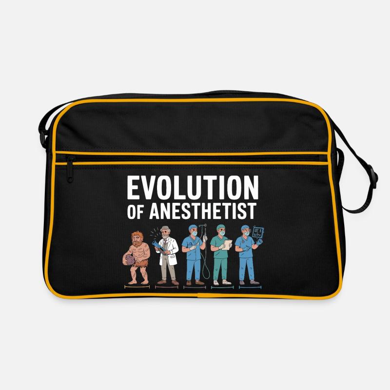 Evolution of Anaesthesiologists Illustration Retro Bag