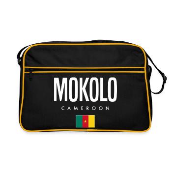 Mokolo Cameroun Camerounais - Sac Retro - noir/or - Devant