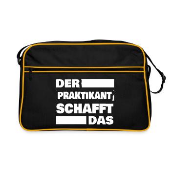 Intern as work - Retro Bag - black/gold - Front