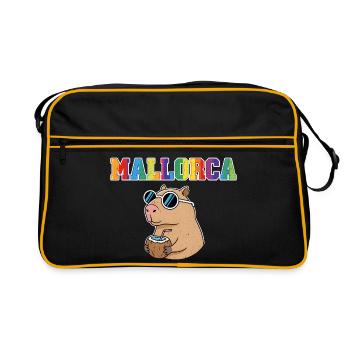 Mallorca Capybara Sonnenbrille Kokosdrink - Sac Retro - noir/or - Devant