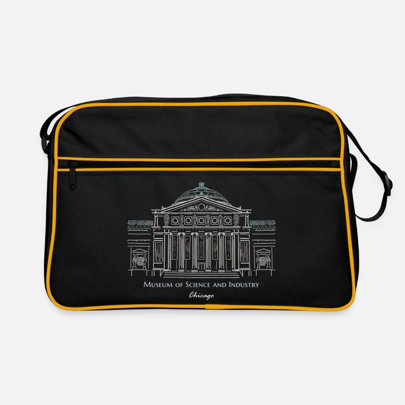 Musée des Sciences et de l’Industrie de Chicago, dessin à la main Sac Retro