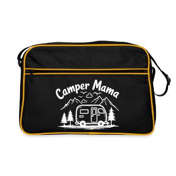 Camper Mom Adventure Mountains Camper - Retro Bag - black/gold - Front