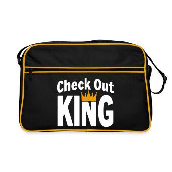 Checkout King Dart Crown Sport Outfit - Retro Bag - black/gold - Front