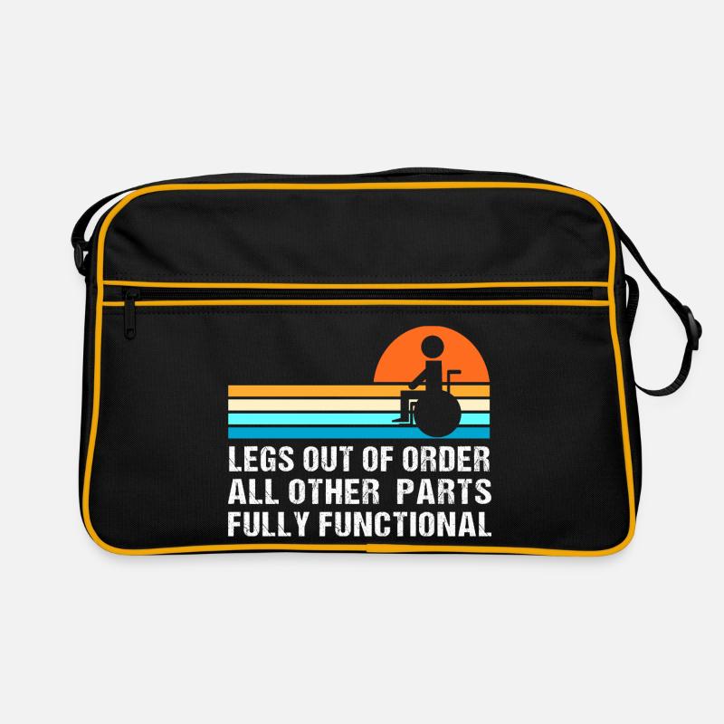 Rollstuhl Retro Tasche
