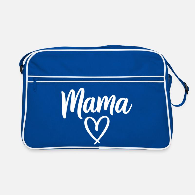 Mama Heart Skript Handgeschriebene Liebe Retro Tasche