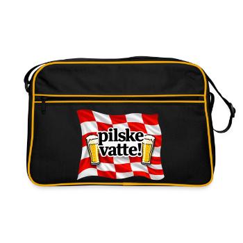 Pilske raste! - Retro Tasche - Schwarz/Gold - Vorne