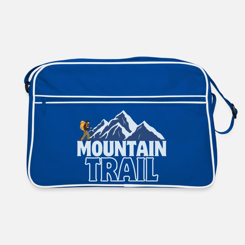 Bergpfad Abenteuer Retro Tasche