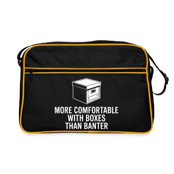 Boxes Over Banter Comfort - Retro Bag - black/gold - Front