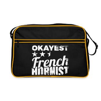 Average French horn player - Retro Bag - black/gold - Front