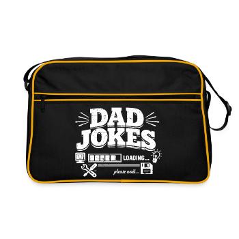 Dad Jokes Loading Please Wait - Retro Bag - black/gold - Front