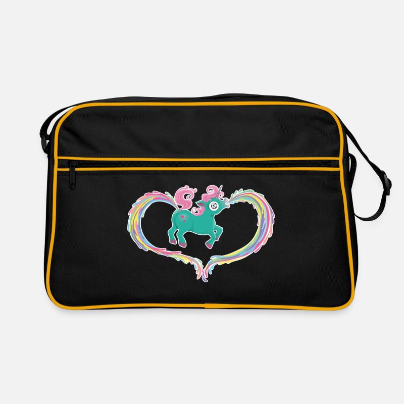 Unicorn - Retro Bag - black/gold